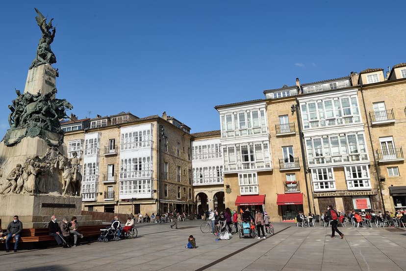 Plaza de la Virgen Blanca in Vitoria-Gasteiz old town